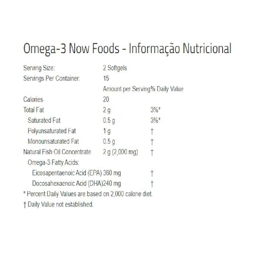 NOW Omega-3 Softgels - 100 Count
