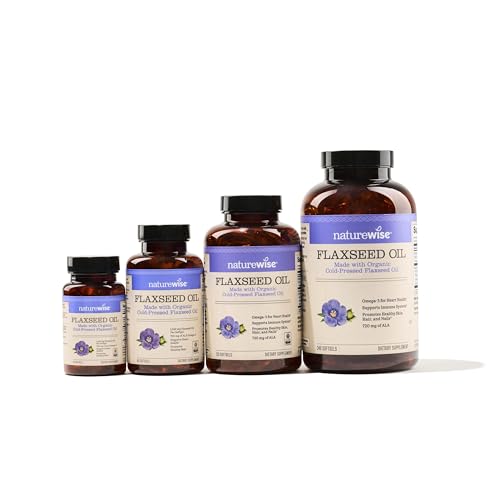 NatureWise Flaxseed Oil 1200 mg - Heart Health Supplement