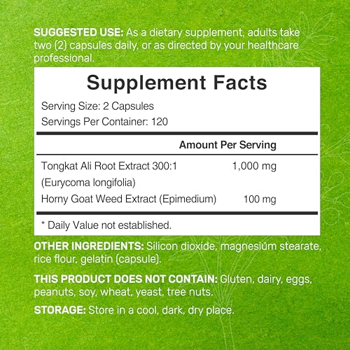 Tongkat Ali & Horny Goat Weed Capsules 240mg