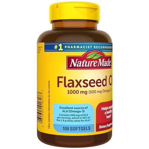 Flaxseed Oil 1000mg Omega 3 for Heart Health