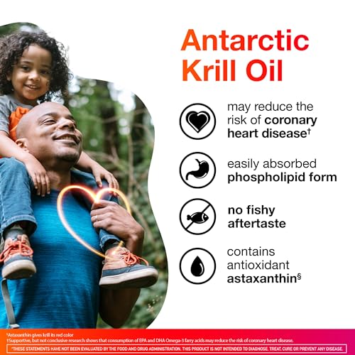 MegaRed Omega 3 Krill Oil Supplement, 130 Softgels