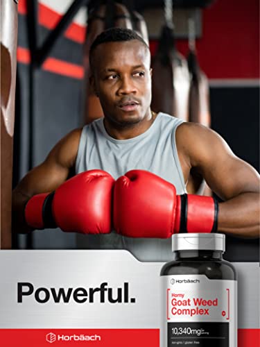 Horbäach Horny Goat Weed Complex Capsules, 180 Count