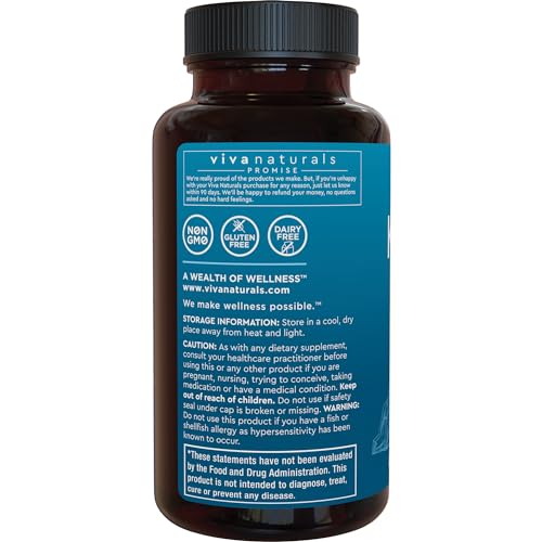 Viva Naturals Antarctic Krill Oil Omega-3 Supplements