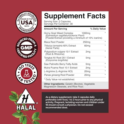 Horny Goat Weed Extract for Enhanced Energy