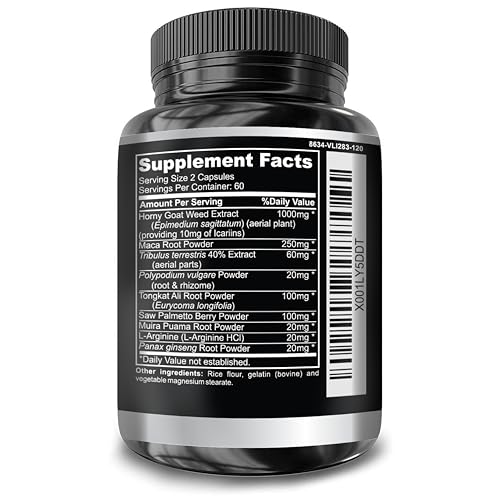 Super Strength Horny Goat Weed with Maca & Ginseng