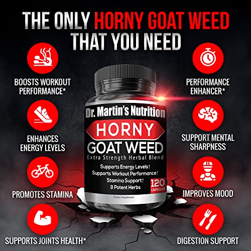 Super Strength Horny Goat Weed with Maca & Ginseng