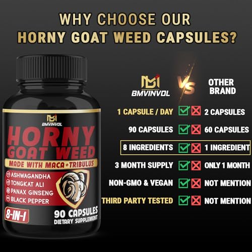 Horny Goat Weed Capsules - Energy & Performance Boost