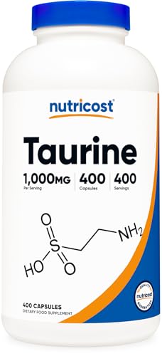 Nutricost Taurine 1000mg - 400 Capsules