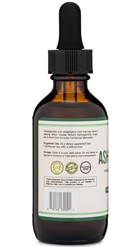 Organic Ashwagandha Drops for Stress Relief - 1200mg