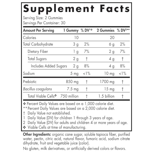 Nordic Naturals Kids Probiotic Gummies, Merry Berry