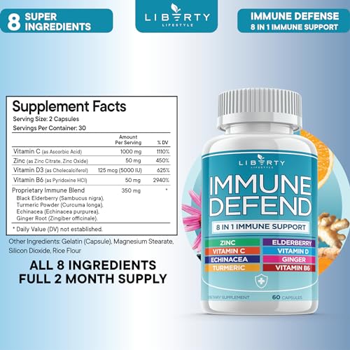 8-in-1 Immune Defense Vitamins Booster (2 Pack)