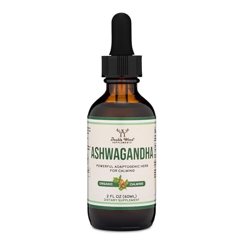 Organic Ashwagandha Drops for Stress Relief - 1200mg