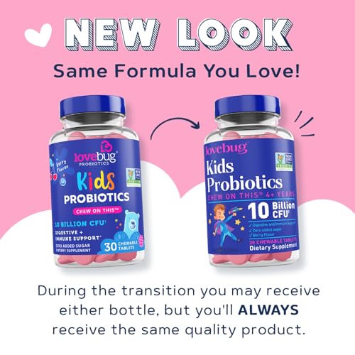 Lovebug Kids Probiotics - Sugar-Free Chewables 30ct