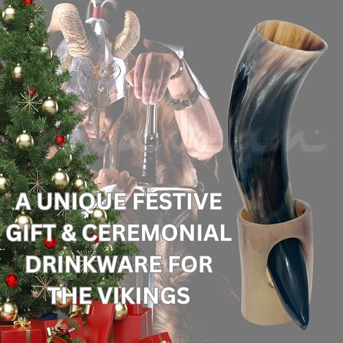 Handmade Viking Drinking Horn Mugs - 10oz Chalice