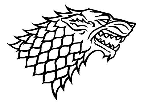 Game of Thrones Stark House Wolf Drinking Horn Stein