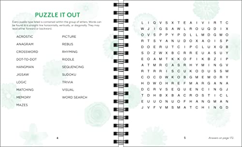 Mindfulness Word Search Brain Game for Relaxation