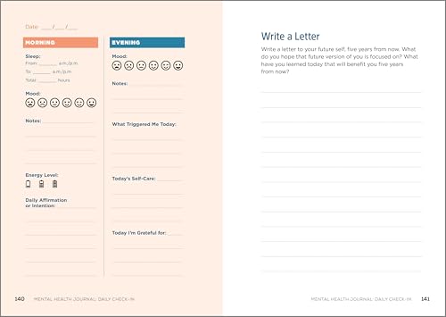 70-Day Mental Health Journal for Mood Tracking