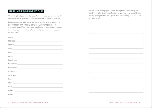 Empowering Mental Health Journal for Black Women