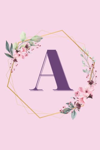 Pink Flower Design Creativity Notebook for Girls