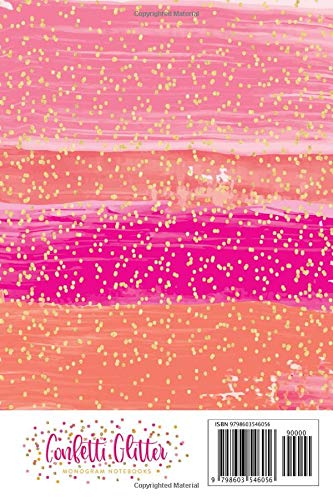 Blush Pink & Gold Monogram A Notebook