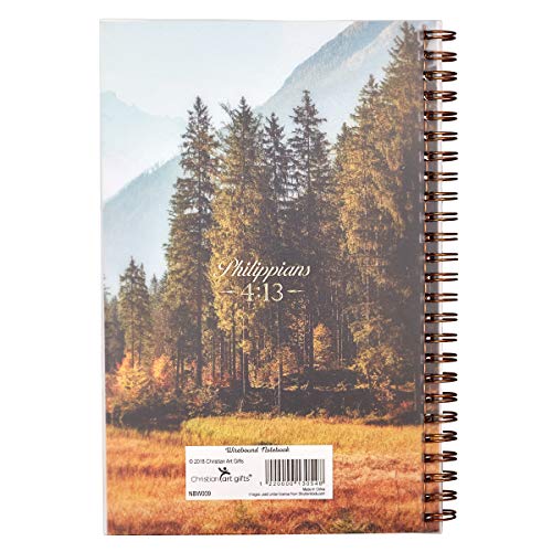 Inspirational Philippians 4:13 Gratitude Journal Notebook