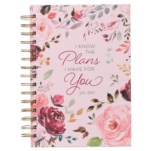 Jeremiah 29:11 Scripture Journal with Pink Floral Design