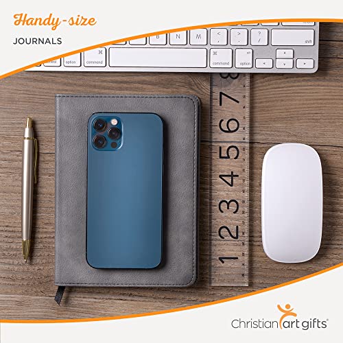 Floral Vegan Leather Journal with Proverbs 3:15