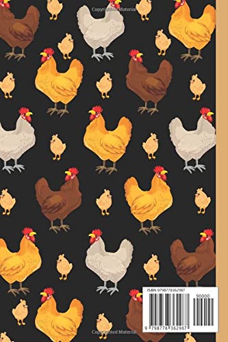 Chicken Lover's Blank Lined Journal Notebook