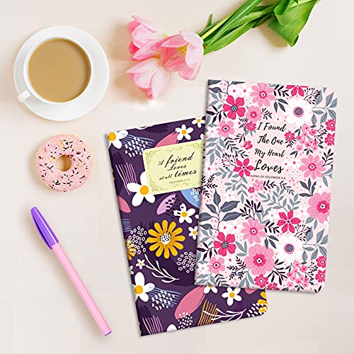 Floral Inspirational Notebooks with Bible Verses - 6 Pack