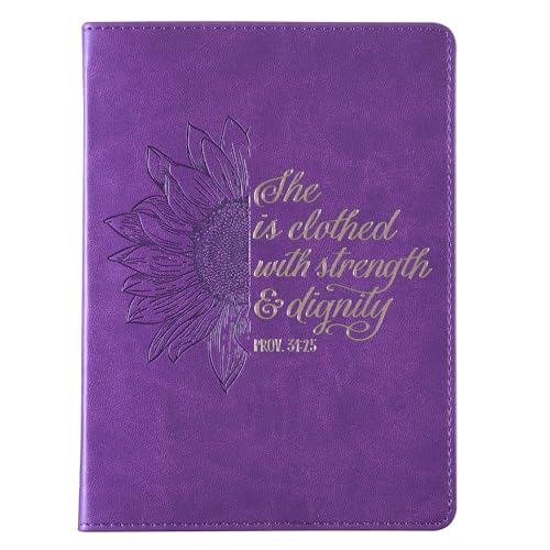 Inspirational Purple Sunflower Journal for Women