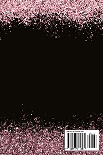 Personalized Monogram Glitter Notebook for Women & Girls