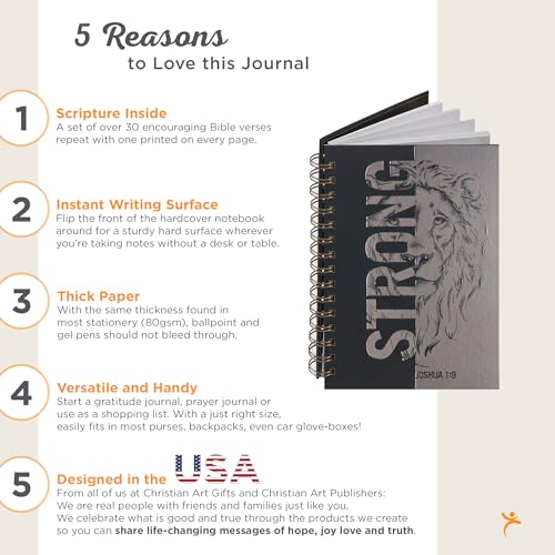 Strong Lion Journal with Scripture - Joshua 1:9