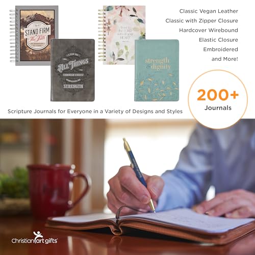 Be Strong Inspirational Vegan Leather Journal