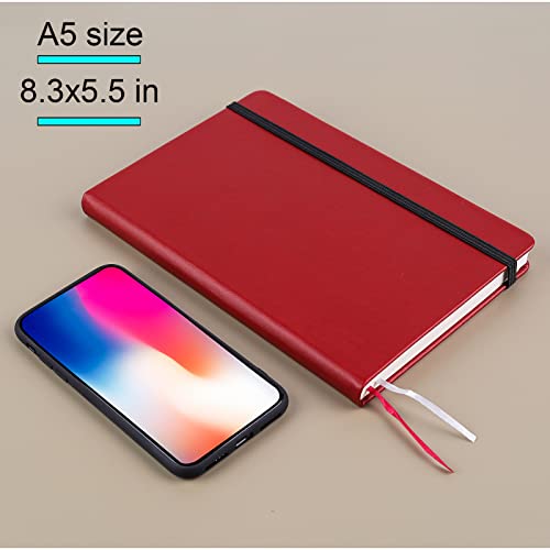 Classic A5 Hardcover Journal with Leather Cover