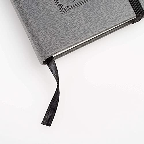 LuxLeather Hardcover Notebook with Elastic Closure