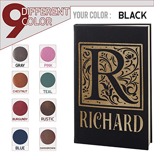 Engraved A5 Leather Journal for Personal Reflection