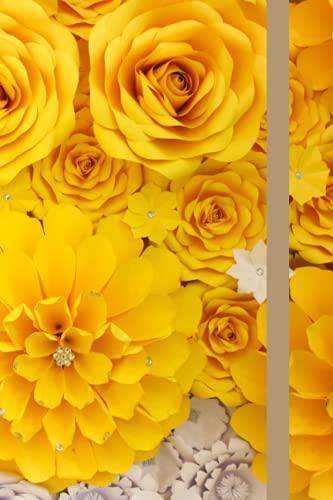 Yellow Flowers Journal: A Beautiful Lined Notebook