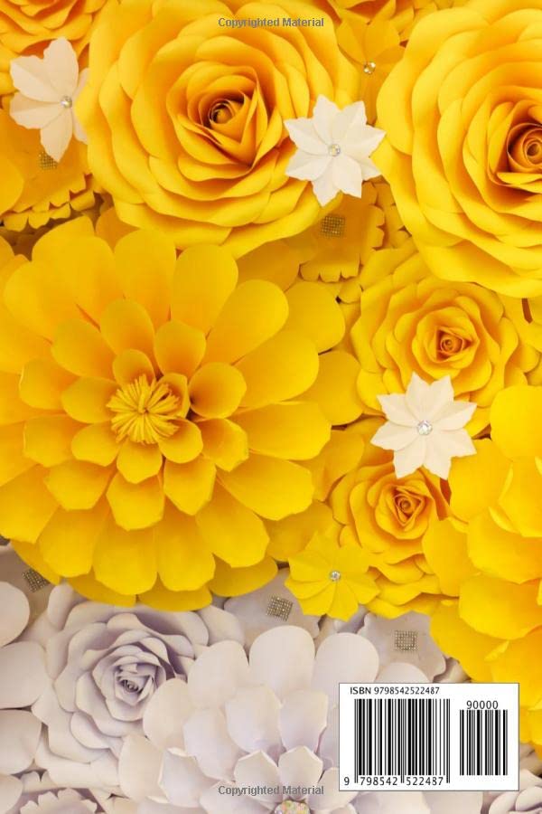 Yellow Flowers Journal: A Beautiful Lined Notebook