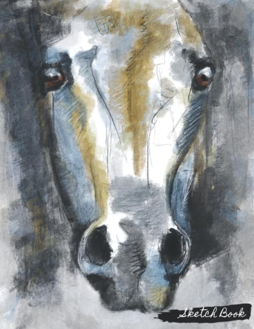 Large Horse Cover Sketch Book for Creativity