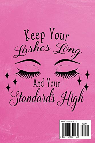 Eyelashes Journal: Quirky Notebook for Self-Care