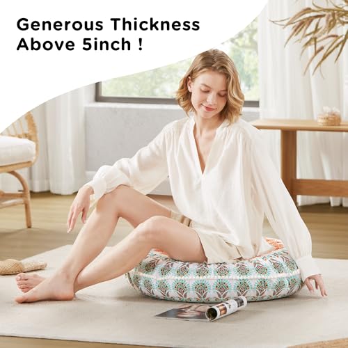 Codi Bohemian Meditation Floor Pillow - Coral 32