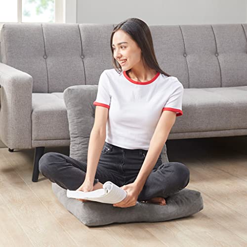 Comfort Meditation Floor Pillow - Gray 22x22 Inch