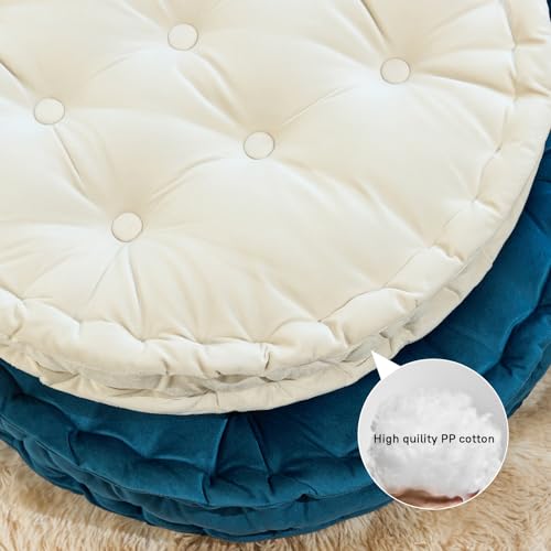 Large Round Meditation Floor Pillow for Comfort
