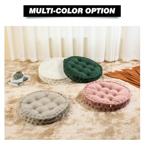 Large Round Meditation Floor Pillow for Comfort