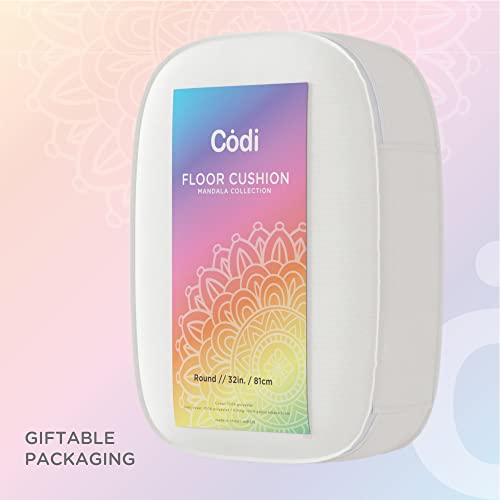 Codi Large Round Meditation Floor Pillow