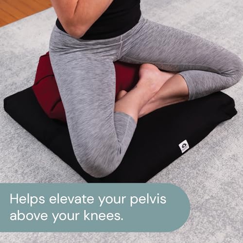 Desert Sunset Meditation Cushion with Buckwheat Filling