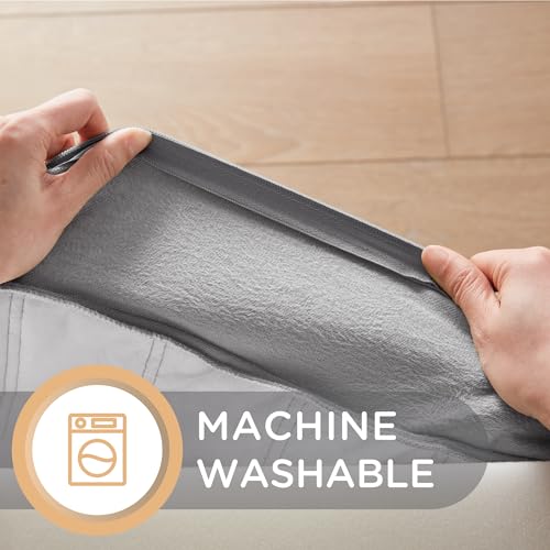 Large Memory Foam Meditation Floor Cushions - Grey