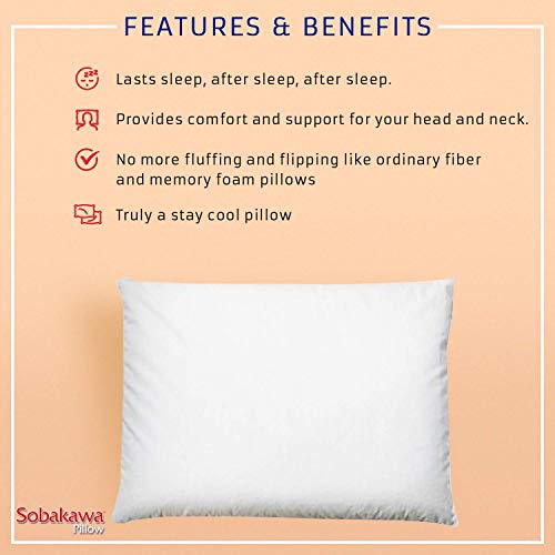 Organic Buckwheat Pillow for Cool Sleep & Support