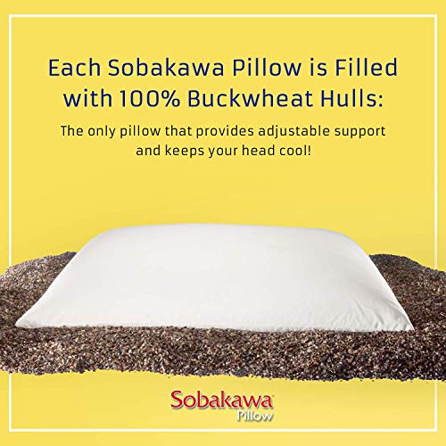 Organic Buckwheat Pillow for Cool Sleep & Support