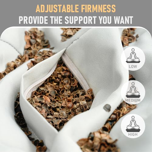 MEREZA Velvet Meditation Cushion with Buckwheat Filling